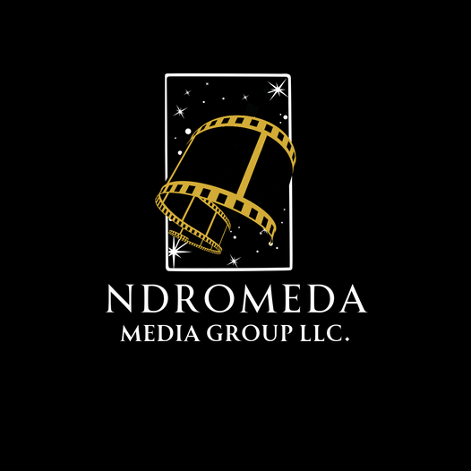 the logo for nordromeda media group, llc